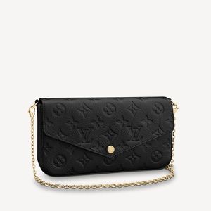 BLACK LOUIS VUITTON FÉLICIE POCHETTE